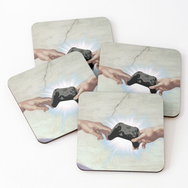 Item preview, Michelangelo Painting The Creation Of Adam Funny Gaming  designed and sold by Teetans.