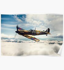 Spitfire P7350 Poster