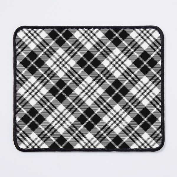 Item preview, Achromo Cali-Tartan BW Plaid by Bossy Cat Home designed and sold by BossyCatHome.