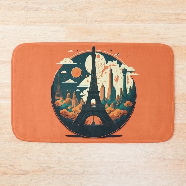Item preview, Circular fanatasy Paris with Eiffel Towers designed and sold by ai-miilk.