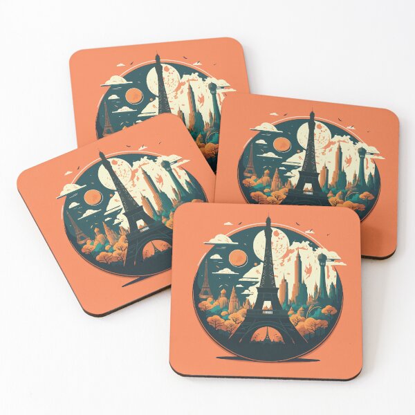 Item preview, Circular fanatasy Paris with Eiffel Towers designed and sold by ai-miilk.