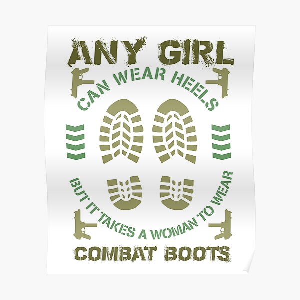 poster girl combat boots