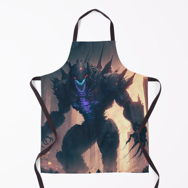Item preview, Monster giant robot cyborg attacking the city designed and sold by KoolArtDistrict.