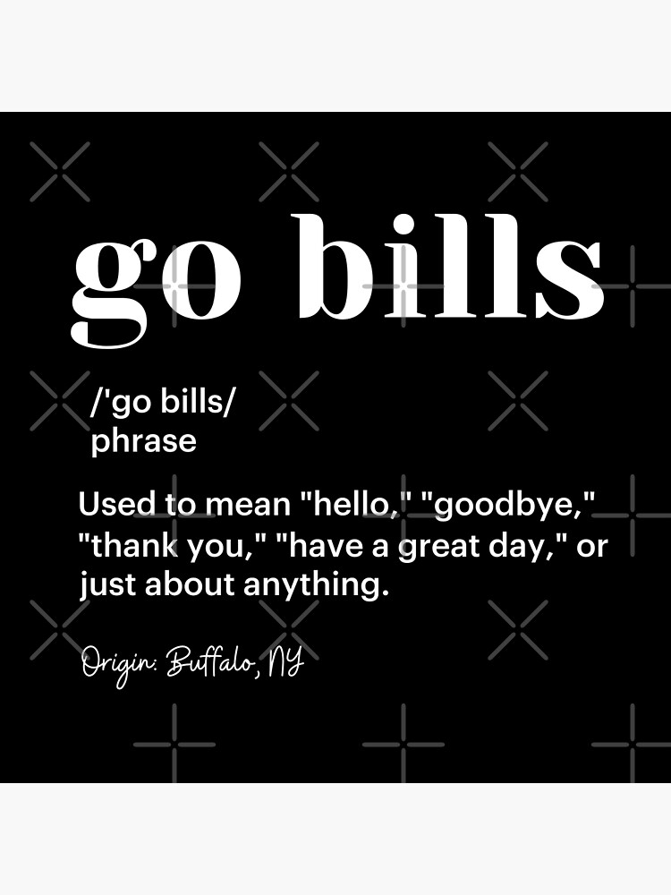 GO BILLS Definition Wall Art Buffalo Bills PRINTABLE Instant -   in 2023