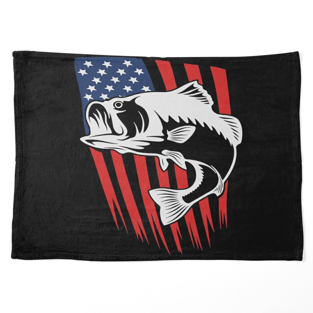 Bass Fish Usa Flag Poster for Sale by Sunset Design