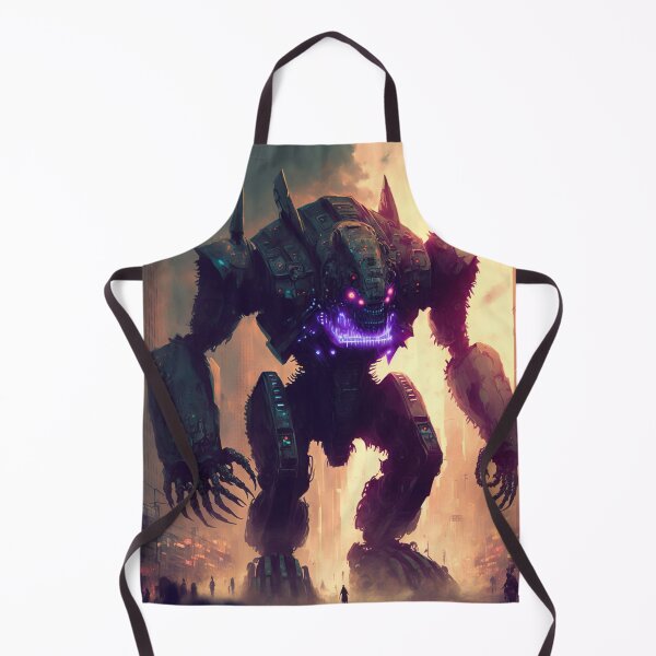 Item preview, Monster giant robot cyborg attacking the city designed and sold by KoolArtDistrict.