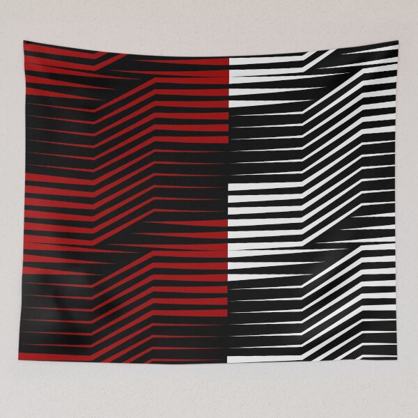 Item preview, Red and White Vanishing Path Pattern designed and sold by Mark Cannon.
