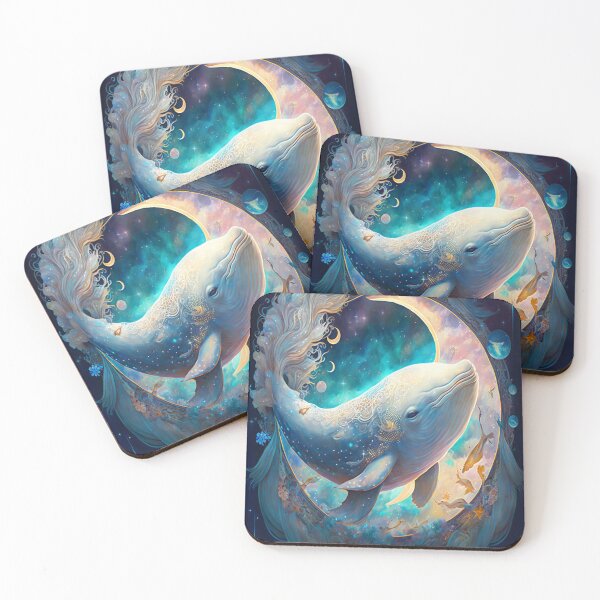 Item preview, Celestial whale, moon whale  designed and sold by MANGA Crusade.
