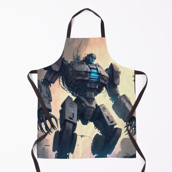 Item preview, Giant futuristic robot attacking the city designed and sold by KoolArtDistrict.