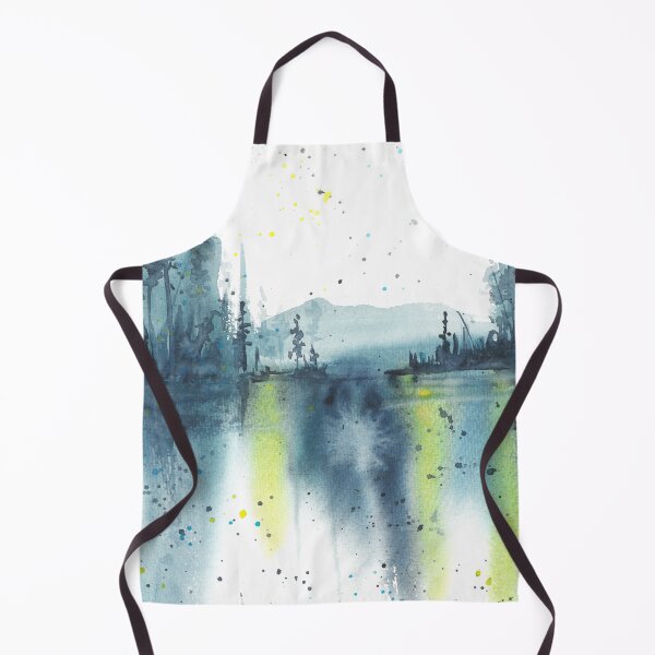 Item preview, Beautiful nature landscape, watercolor sunset, trees designed and sold by anaozzart.
