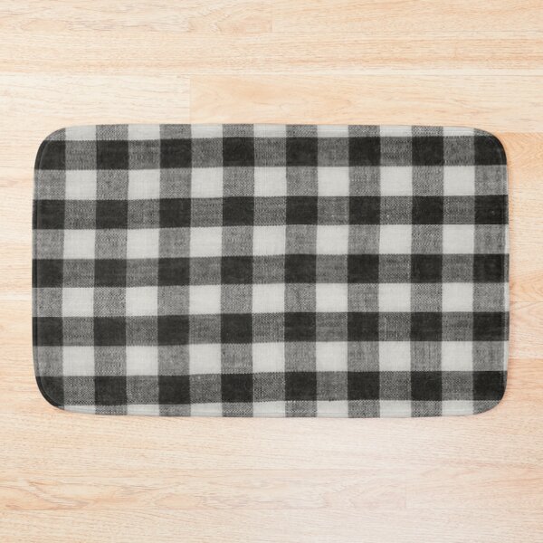 Item preview, Achromo Cali-Cali Buffalo Plaid, Grey-Black by Bossy Cat Home designed and sold by BossyCatHome.