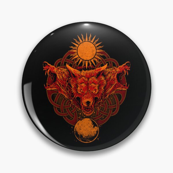 Item preview, Pagan Viking Wolf Norse Mythology Ragnarok Wolves designed and sold by BluePagan.