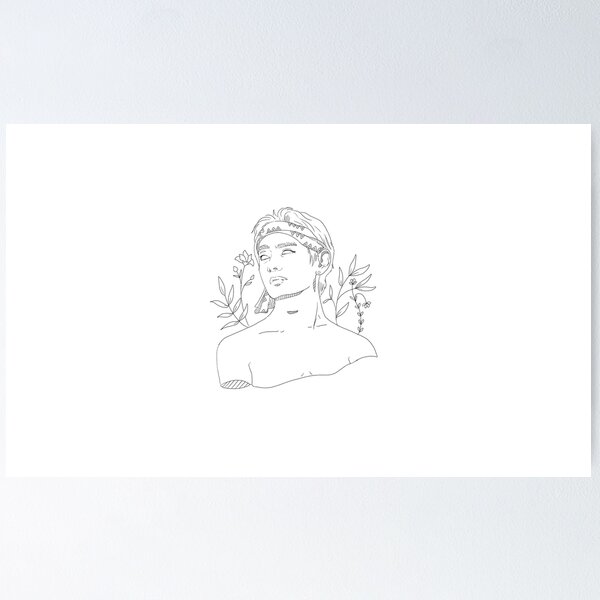Item preview, Taehyung V Greek Tattoo Design designed and sold by NoonchiDesigns.