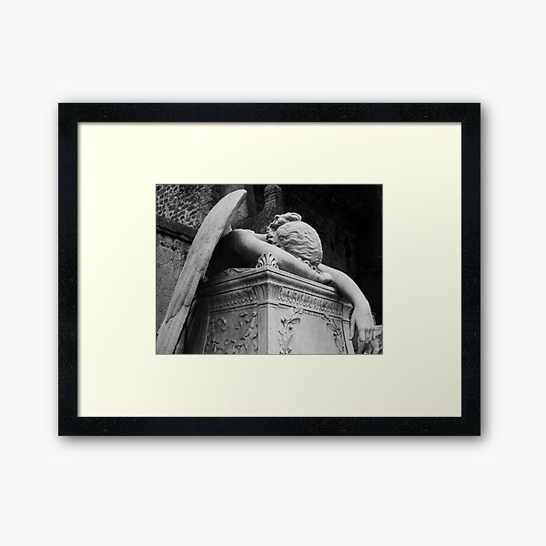 Mourning Angel Framed Art Print