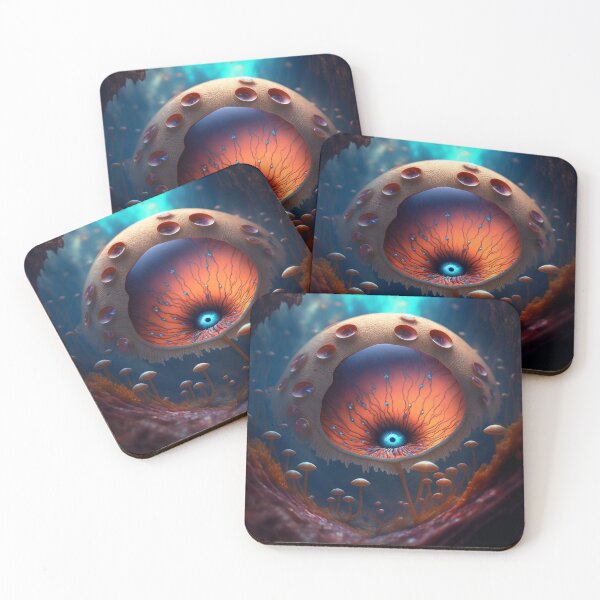 Item preview, Underwater horror cartoon eye  designed and sold by forwardthinker.