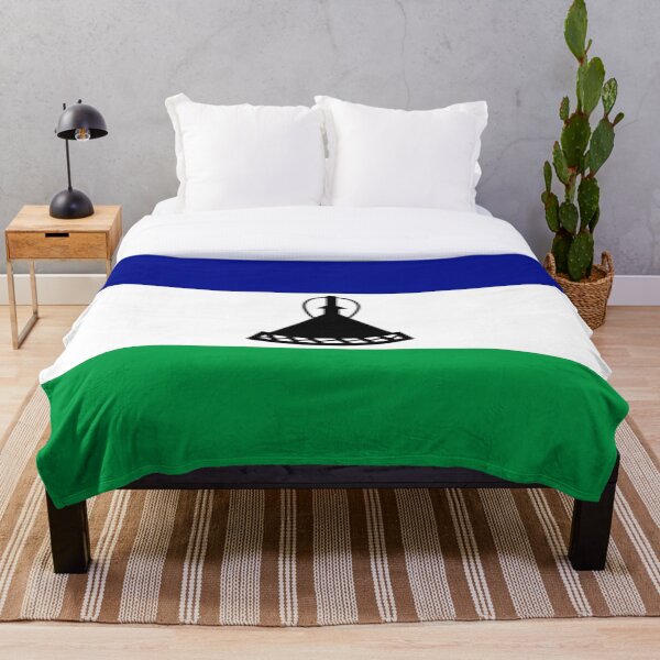 Aperçu de l'œuvre Lesotho - Mosotho Flag créée et vendue par FlagsWorld.
