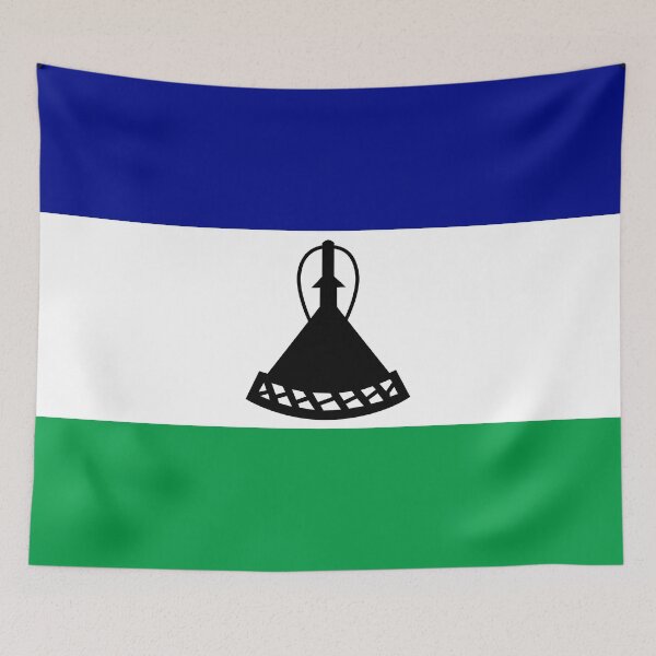 Item preview, Lesotho - Mosotho Flag designed and sold by FlagsWorld.