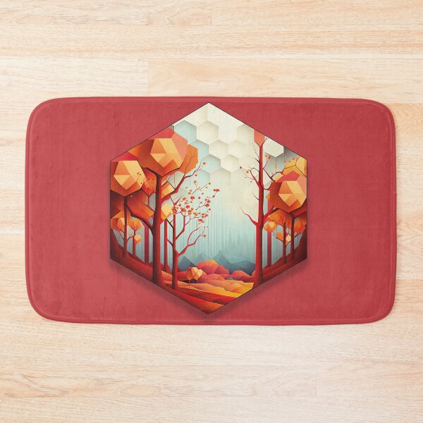 Item preview, Low poly fall forest landscape designed and sold by ai-miilk.