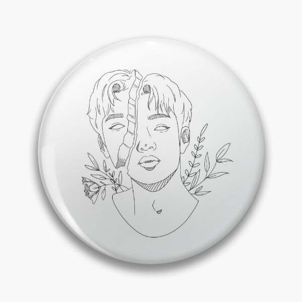 Item preview, Bangchan Stray Kids SKZ Greek Style Tattoo Flowers Bang Chan designed and sold by NoonchiDesigns.