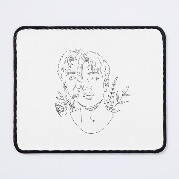 Item preview, Bangchan Stray Kids SKZ Greek Style Tattoo Flowers Bang Chan designed and sold by NoonchiDesigns.