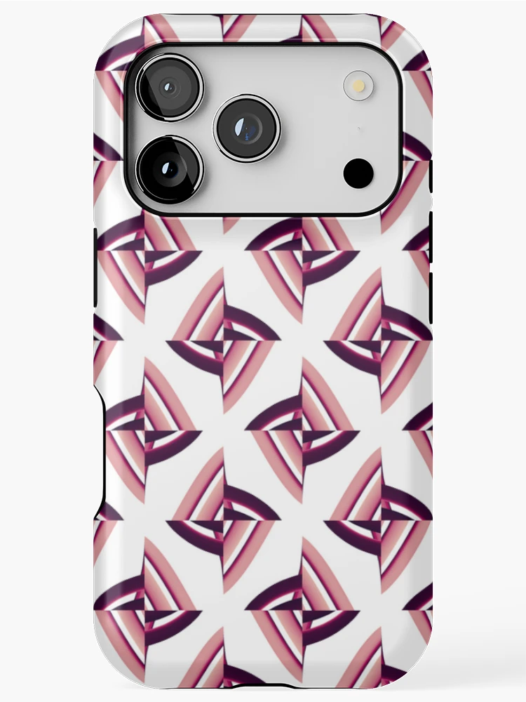 Thumbnail 1 of 4, iPhone Case, Red maze pattern designed and sold by Work of art Shop.