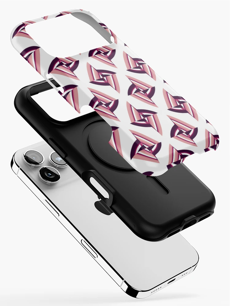 Thumbnail 2 of 4, iPhone Case, Red maze pattern designed and sold by Work of art Shop.