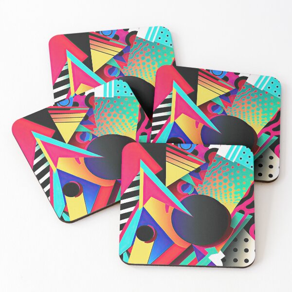 Aperçu de l'œuvre Vintage eighties nineties bright color abstract background créée et vendue par mrlongfield.