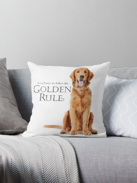 Golden retriever throw pillow hotsell