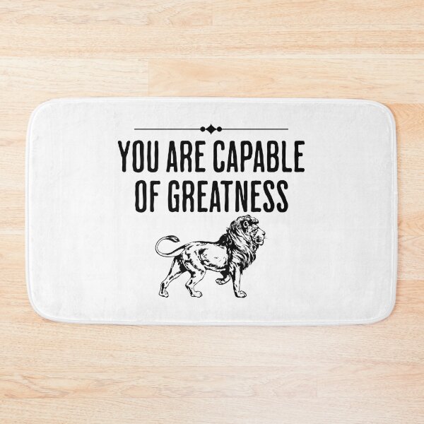 Item preview, You Are Capable of Greatness - Mindset and Life Motivation Saying designed and sold by AlanPhotoArt.