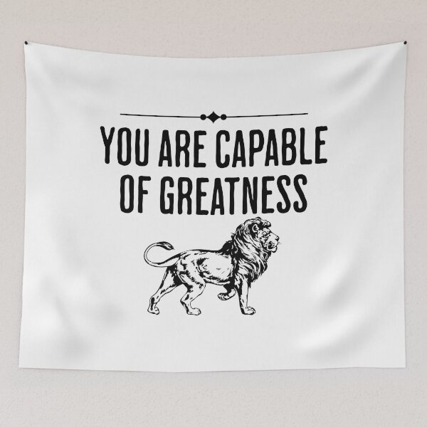 Item preview, You Are Capable of Greatness - Mindset and Life Motivation Saying designed and sold by AlanPhotoArt.
