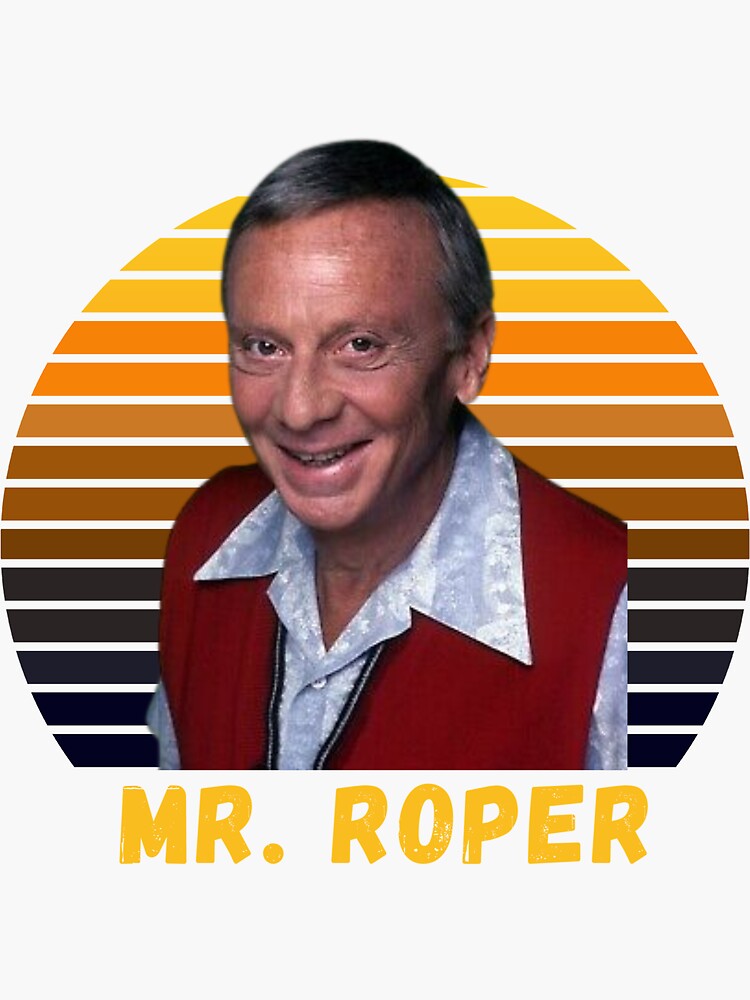 "Mr. Roper" Sticker for Sale by purplepeppers | Redbubble