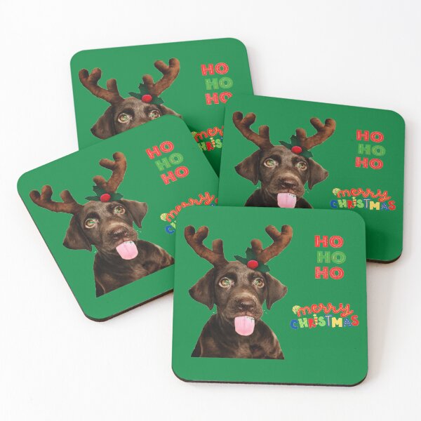 Item preview, Ho Ho Ho Merry Christmas Cute Reindeer Dog! Ho Ho Ho Merry Christmas Cute Reindeer Dog! designed and sold by iziskosmos.