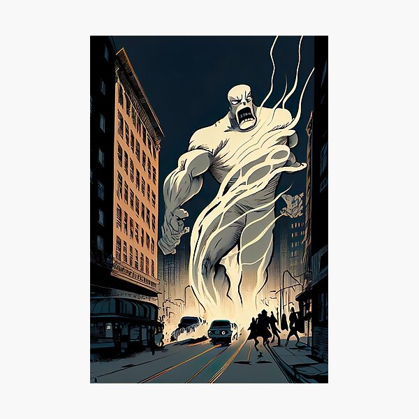 Artikelvorschau, Giant ghost attacking the city entworfen und verkauft von KoolArtDistrict.