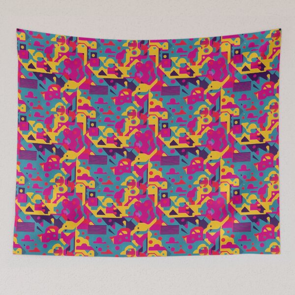 Item preview, Viva Magenta Memphis Style Patterns designed and sold by BuraxisDesigns.