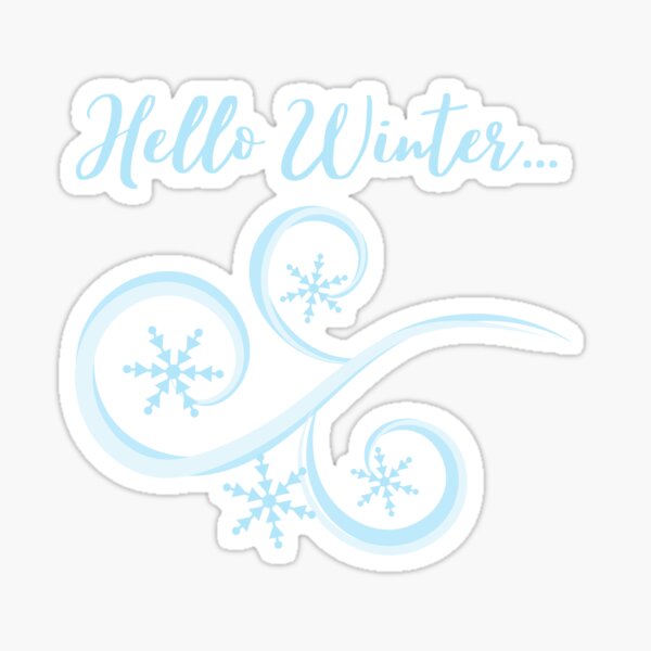 Hello Winter Planner Stickers Winter Stickers Snow Stickers Ice Skating  Stickers Sweater Weather Snowflake Stickers S-401 