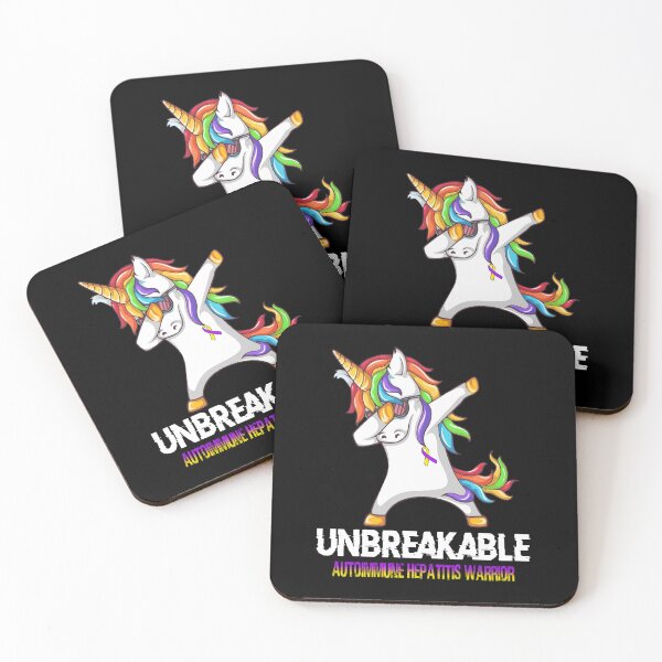 Item preview, Autoimmune Hepatitis Awareness - Unicorn Autoimmune Hepatitis Warrior Ribbon UNBREAKABLE designed and sold by Fernandezf.