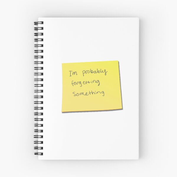 Item preview, “I’m probably forgetting something" post-it note designed and sold by ellainalisa.