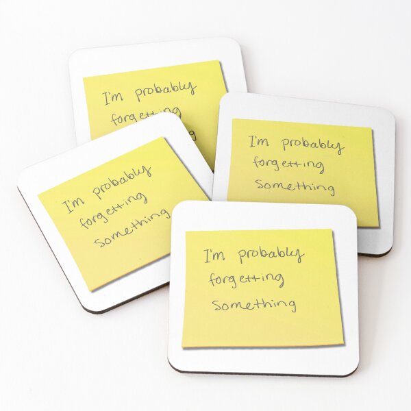 Item preview, “I’m probably forgetting something" post-it note designed and sold by ellainalisa.