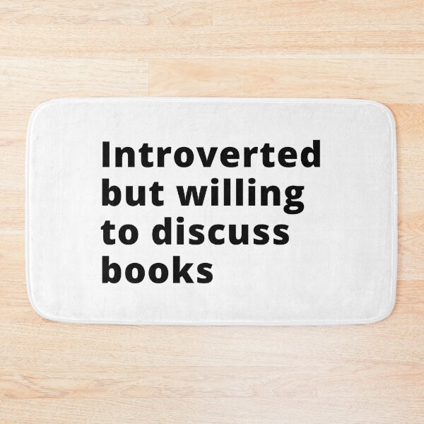 Item preview, Introverted but willing to discuss books. | funny introvert quotes. | relatable introvert problems. designed and sold by Confusion-Human.