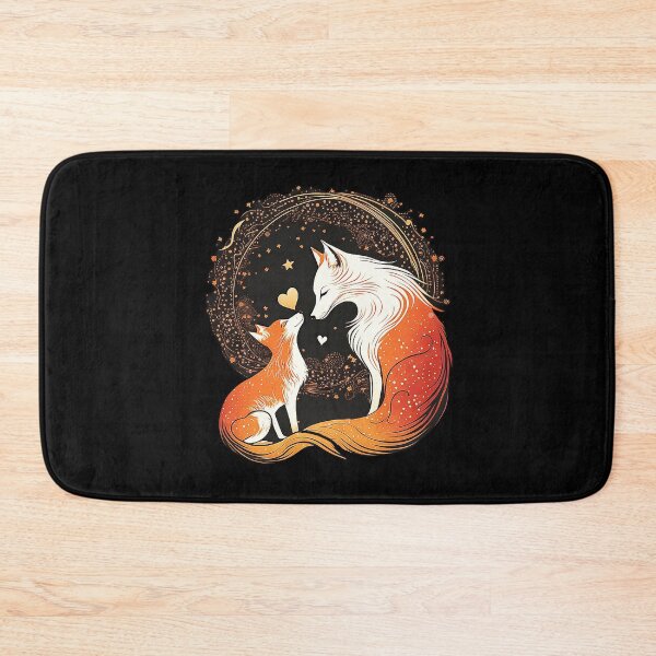 Item preview, TWO FOXES  A VIXEN AND HER CUB Midjourney AI Artwork designed and sold by davidjulie.