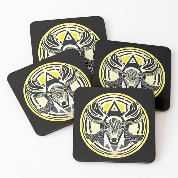 Item preview, Abstract Antlers Sticker Design designed and sold by Litheon.