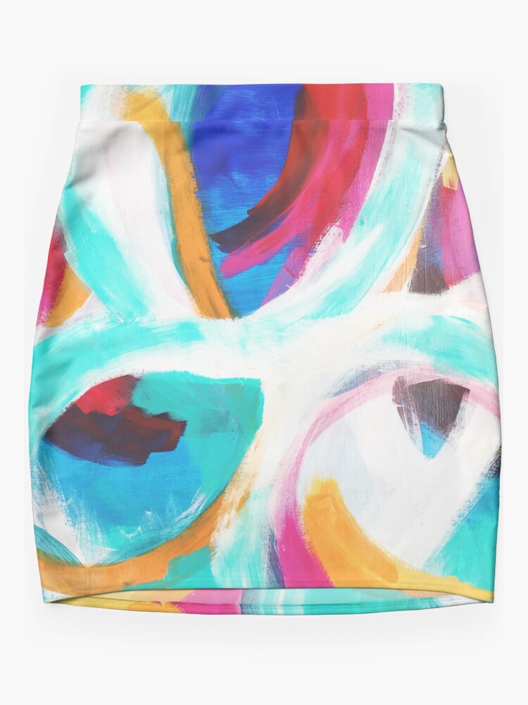 Mini Skirt, Colorful Coral 3 designed and sold by T Kimberlyn