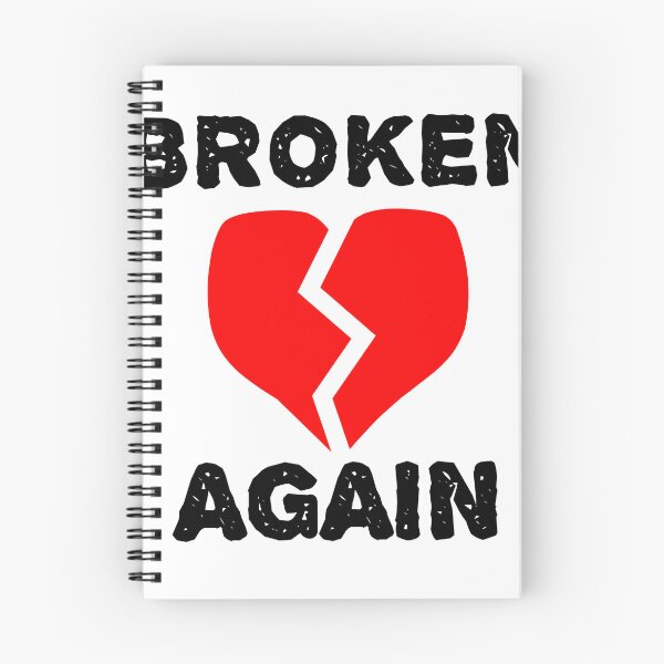 Item preview, Broken Again - Heartbreak Love Quotes designed and sold by EnzoVectorism.