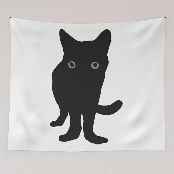 Item preview, Black cat with long feet  designed and sold by marnilauren.