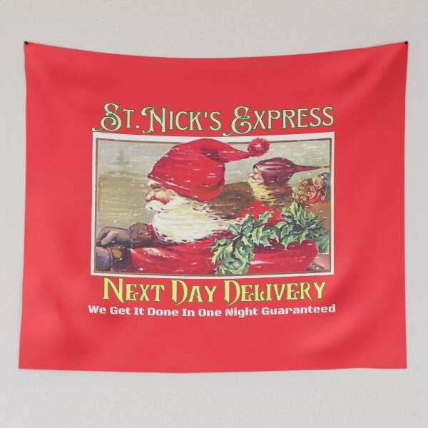 Item preview, Christmas Next Day Delivery, St. Nick's Express, Santa Claus, Merry Christmas  designed and sold by theflandonian.