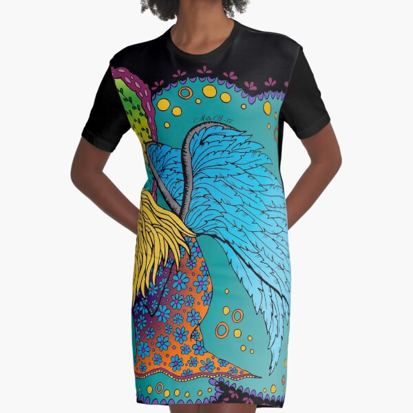 Fallen angel - colored Graphic T-Shirt Dress