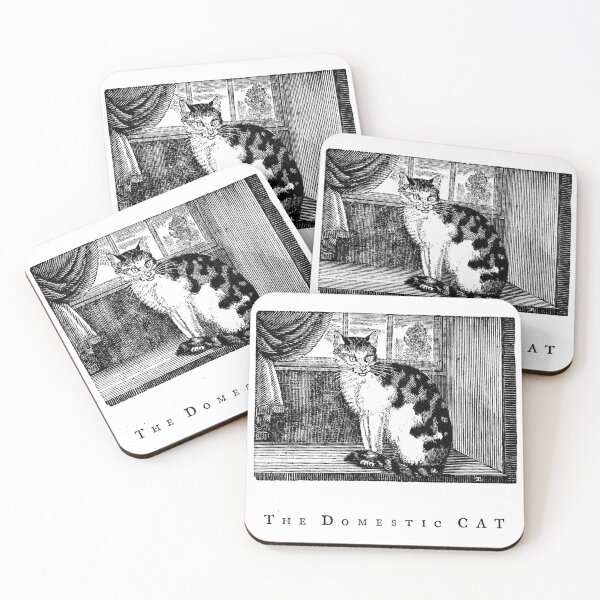 Item preview, Woodcut of a Domestic Shorthair Cat designed and sold by Pixelchicken.