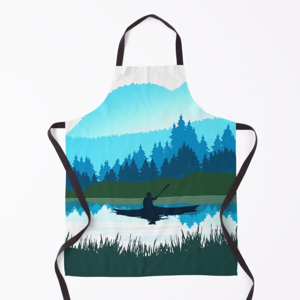 Item preview, Kayaker In Blue River Landscape designed and sold by uFit.