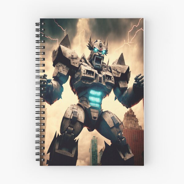Item preview, Monster giant robot cyborg attacking the city designed and sold by KoolArtDistrict.
