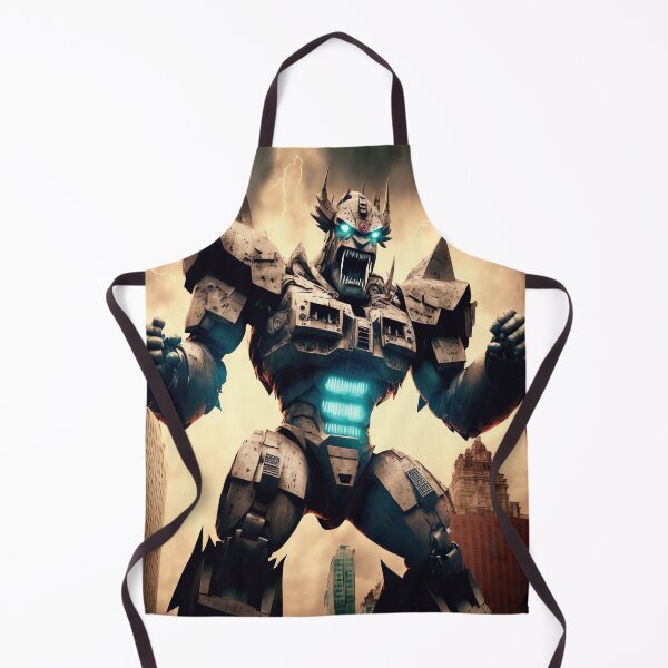 Item preview, Monster giant robot cyborg attacking the city designed and sold by KoolArtDistrict.